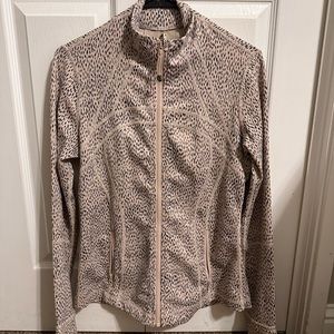 Printed Lululemon full zip jacket with pockets